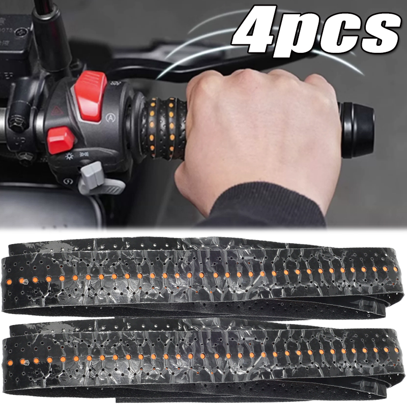 Bike Handlebar Tape - 2/4 قطع شريط مقابض دراجة نارية