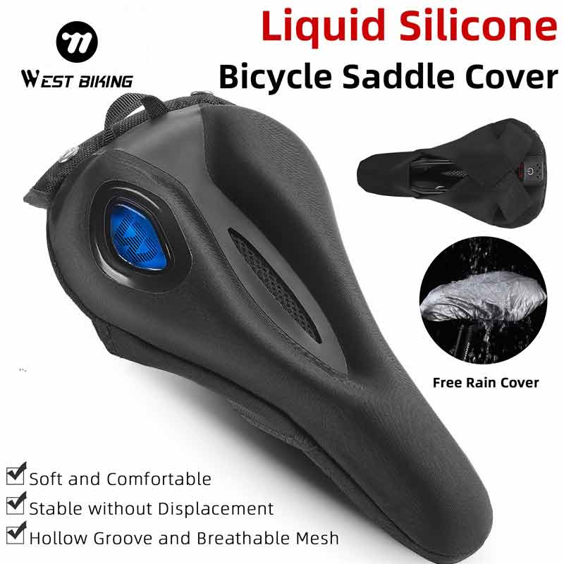Bike Tail Light - غطاء مقعد دراجة من السيليكون السائل
