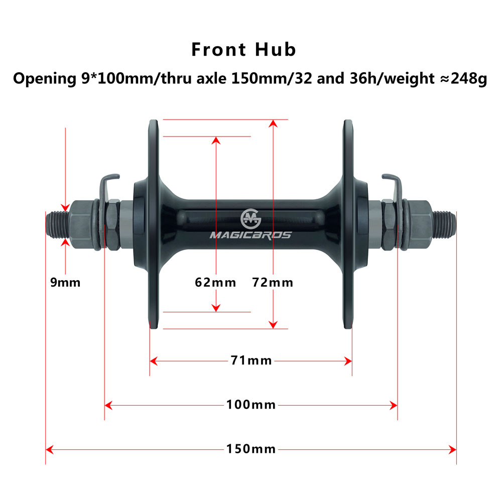 ماغيك بروس محور دراجة ثابت الس - مراجعة Cycling Gear Hub وسعره