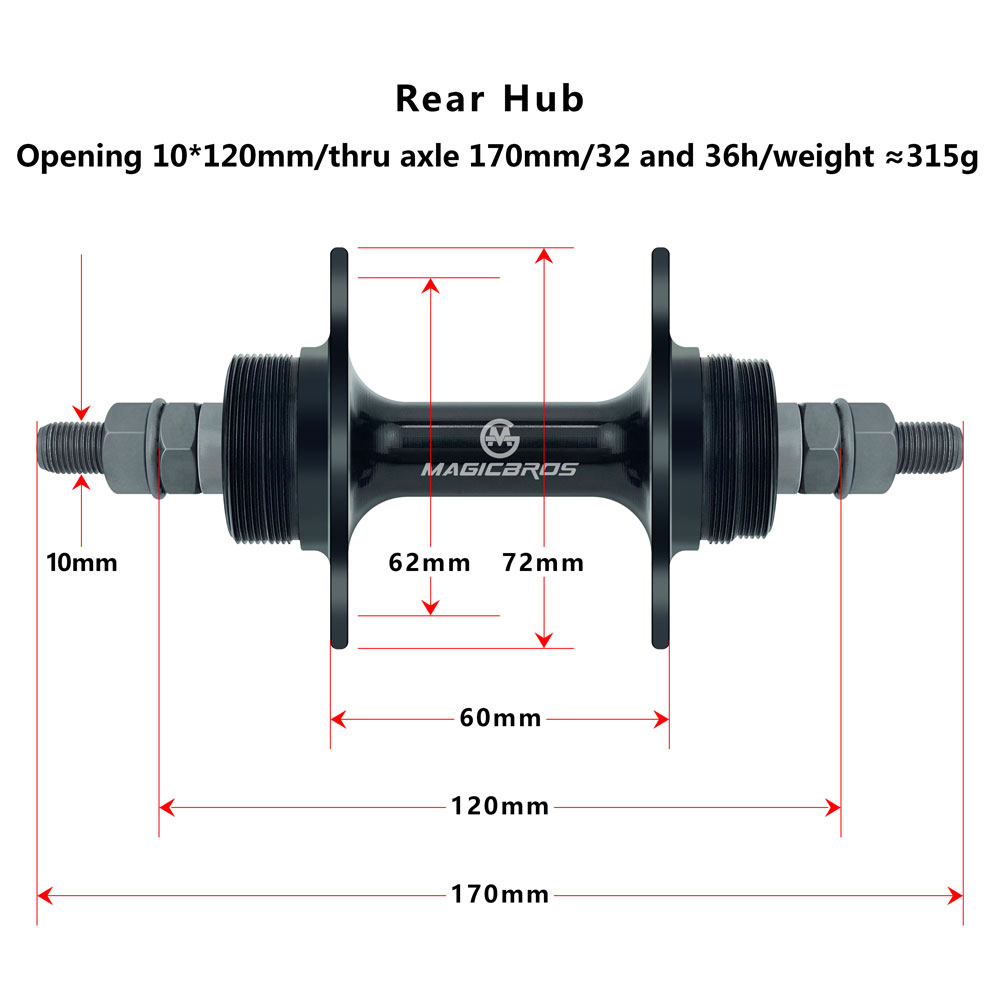 ماغيك بروس محور دراجة ثابت الس - مراجعة Cycling Gear Hub وسعره