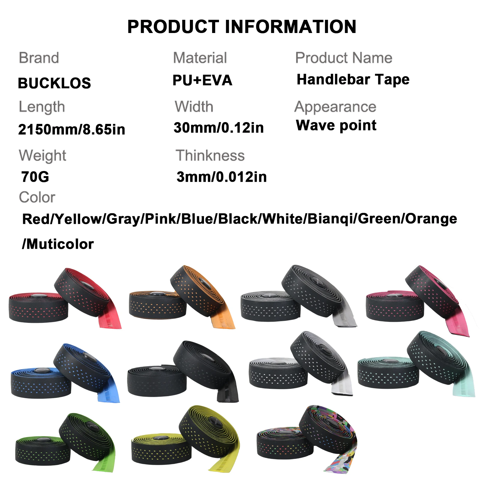 BUCKLOS المهنية الحصى دراجة ال - مراجعة Bike Handlebar Tape وسعره