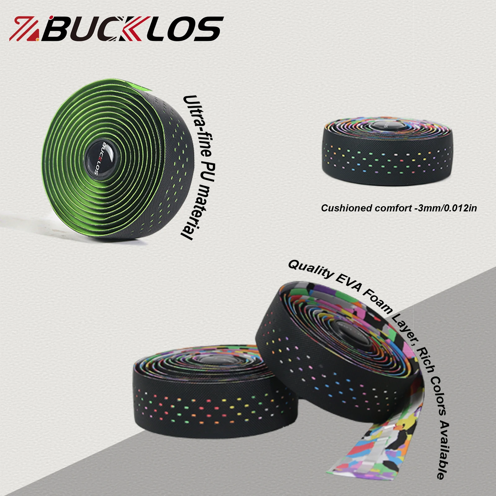 BUCKLOS المهنية الحصى دراجة ال - مراجعة Bike Handlebar Tape وسعره