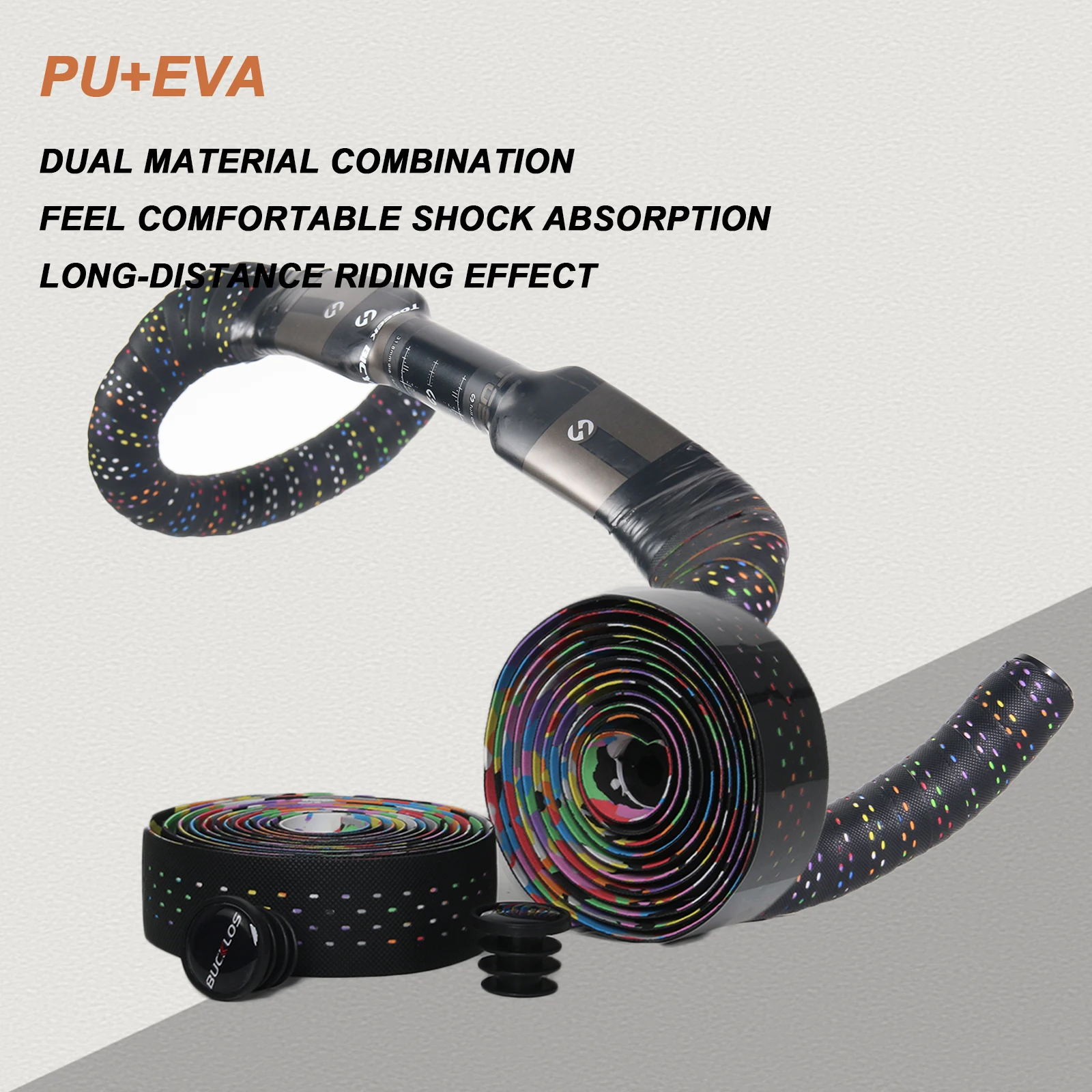 BUCKLOS المهنية الحصى دراجة ال - مراجعة Bike Handlebar Tape وسعره