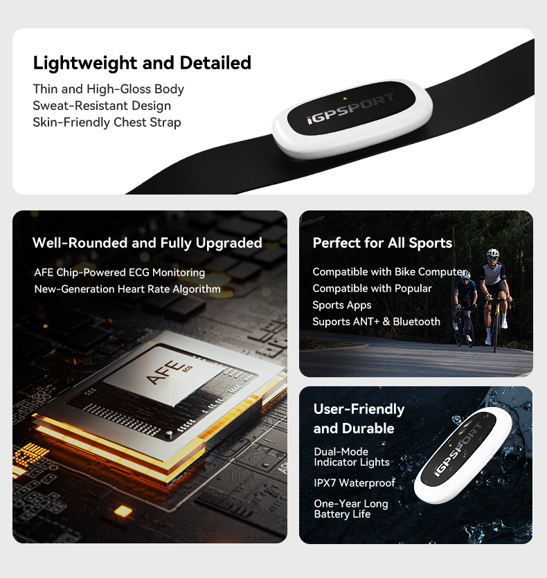 IGPSPORT HR50 مراقب معدل ضربات - مراجعة Cycling Heart Rate Monitor وسعره