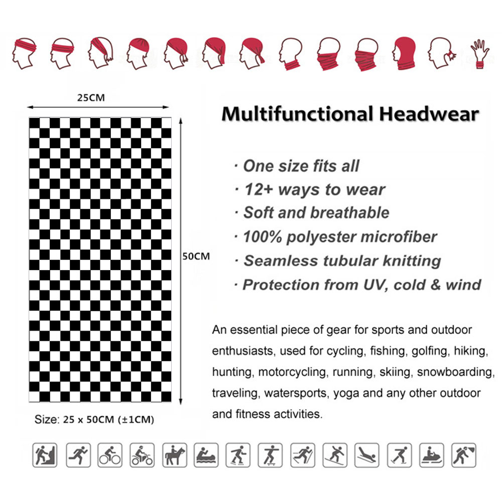 ربطة رأس مطبوعة Ska متقلب ، رق - مراجعة Cycling Gear Usa وسعره